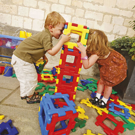 Giant Polydron Recycled Construction Class Set 80pk  hi\-res