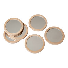 Wooden Little Looking Mirrors 6pk  hi-res