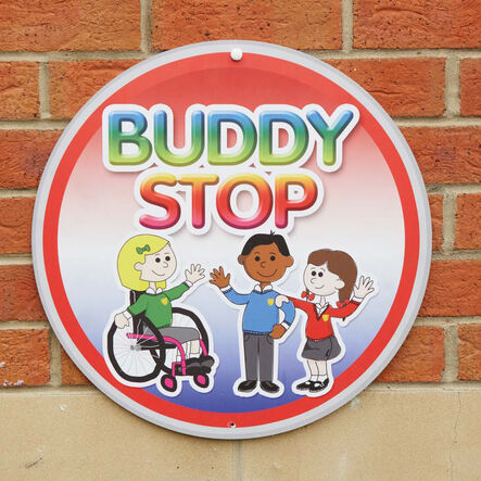Buddy Stop Playground Sign  hi\-res