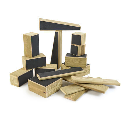 TTS Chalkboard Hollow Assorted Shape Blocks 16pk  hi\-res