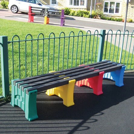 Recycled Plastic Multicoloured Bench  hi\-res