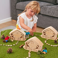Wooden Nesting Houses 3pk  hi-res