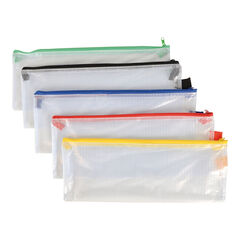 Heavy Duty Mesh Reinforced Zip Wallets 5pk  hi-res