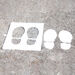 Social Distancing Playground Footprint Stencils 10pk  hi\-res