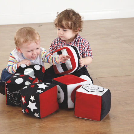 TTS Baby Black \x26 White Soft Cubes 6pk  hi\-res