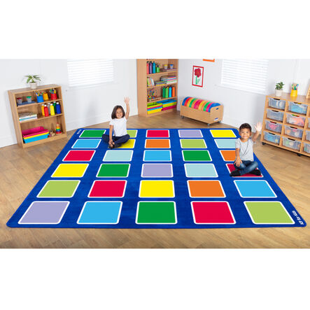 Squares Large Placement Carpet 3m x 3m  hi\-res
