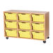 Mobile Triple Tray Storage Unit 9 Deep  hi\-res