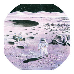 Small World Lunar Space Exploration Tuff Tray Mat  hi-res