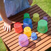 Translucent Rainbow Sand Water Play Stacking Cups 9pk  hi\-res