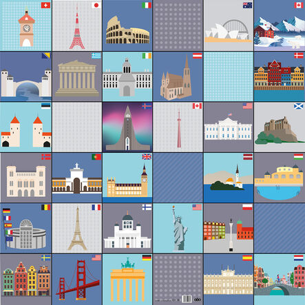 Loti\-Bot Mat \- Cities around the World  hi\-res