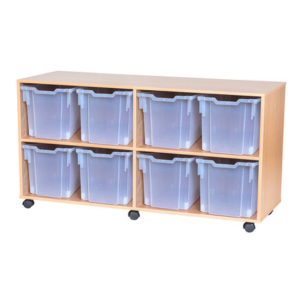Mobile Quad Tray Storage Unit 8 Jumbo  hi\-res