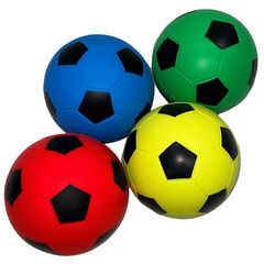 Team Colour Foam Footballs 19cm 4pk  hi-res