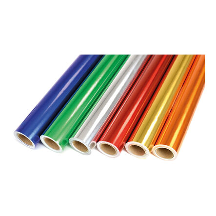 Metal Foil Paper Rolls Assorted 500mmx4.5m 6pk  hi\-res