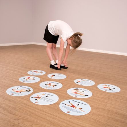 TTS Fitness Sequence Floor Spot Markers 10pk  hi\-res