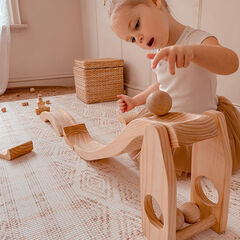 Explore Nook Construction Large Wooden Ball Run  hi-res