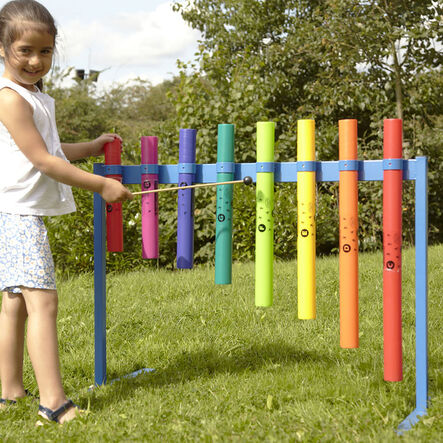 MES Outdoor Boomwhacker Music Frame  hi\-res