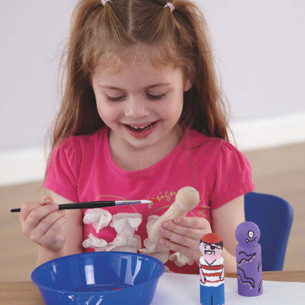 TTS Small World Natural Wooden Peg People 20pk  hi\-res