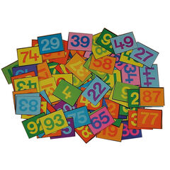 Colourful 1-100 Felt Number Tiles  hi-res