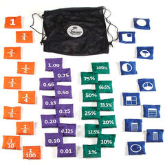 TTS Fraction Bean Bags 40pk  hi-res