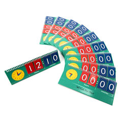 Telling Time Pupil Coloured Flipboards 10pk  hi-res