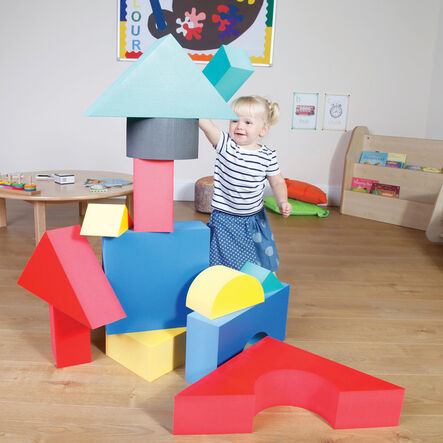 Giant Foam Coloured Building Blocks 32pk  hi\-res
