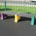 Recycled Plastic Multicoloured Bench  hi\-res