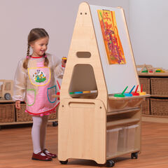Millhouse Double Sided 2 in 1 Easel & Storage Trolley  hi-res