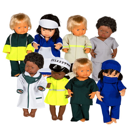 People Who Help Us Dressing Up Dolls Outfits 8pk  hi\-res