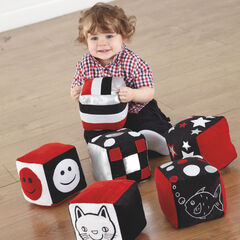 TTS Baby Black & White Soft Cubes 6pk  hi-res