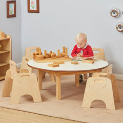 Toddler Low Circular Table H380mm Single Table  hi-res