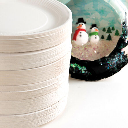 White Paper Plates Bulk 300pk  hi\-res