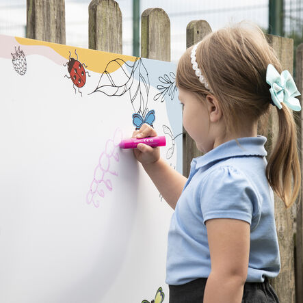 TTS Eco Outdoor Giant Mark Making Minibeast Whiteboard  hi\-res