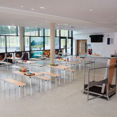 Fast Fold Dining Set - 10 Tables 20 Benches with Trolley  hi-res