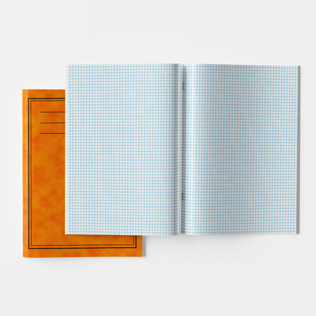 A4 Exercise Book 5mm Squares 80pg Orange 50pk Orange hi\-res