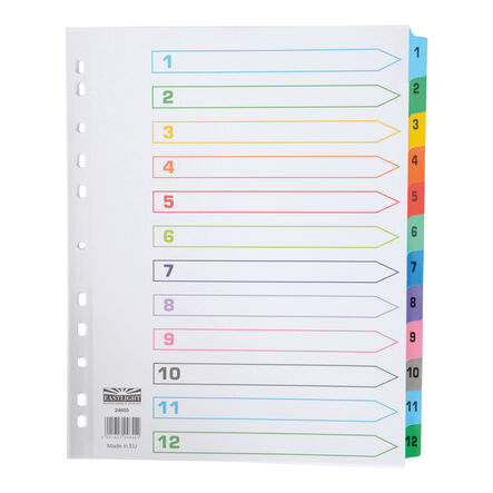 EASTLIGHT Extra Wide A4 Numerical Index Dividers  hi\-res
