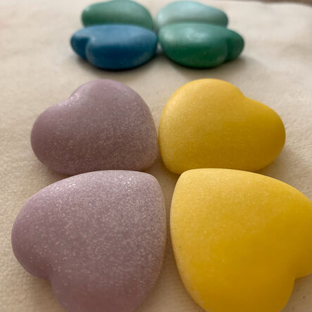 Yellow Door Kindness Heart Stones 16pk  hi\-res
