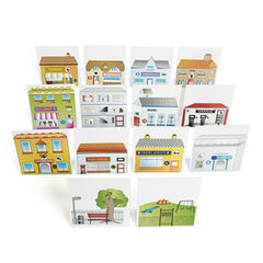 TTS Bee-Bot&reg; and Blue-Bot&reg; Busy Street Building Fronts  hi-res
