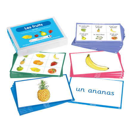 TTS French Fruit Vocabulary Builder Activity Cards  hi\-res