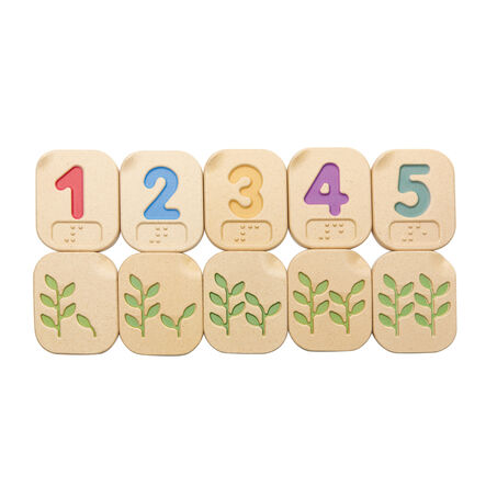 Braille Number Tiles 1\-10  hi\-res