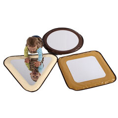Padded Vinyl Shape Mirrors 3pcs  hi-res
