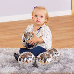 TTS Marvellous Metallics Silver Sensory Balls 2pk  hi-res