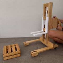 Explore Nook Construction Wooden Forklift & Pallets  hi-res