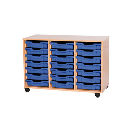 Mobile Triple Tray Storage Unit 21 Trays  hi\-res