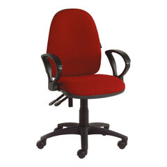 High Back Task Chair with Fixed Arms  hi-res