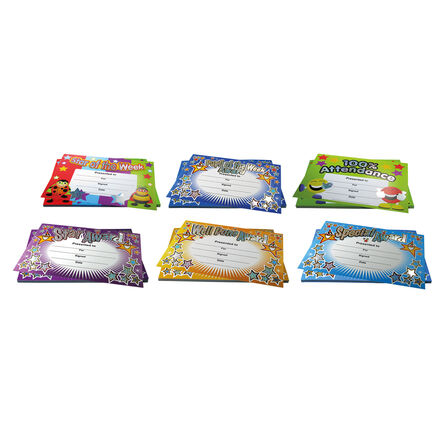 Assorted Sparkly Certificates 120pk  hi\-res