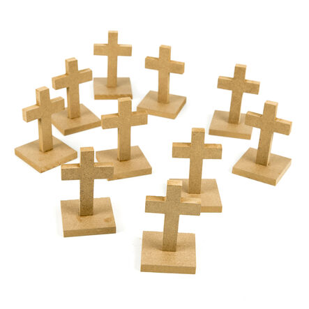 TTS Plain Wooden Crosses 10pk  hi\-res