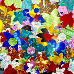 Holographic Card Flowers Assorted 500pk  hi-res