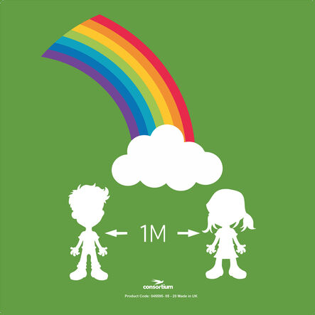 TTS 1m Social Distancing Floor Stickers  hi\-res