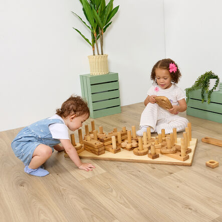 TTS Giant Wooden Stack \x26 Build Construction Set  hi\-res