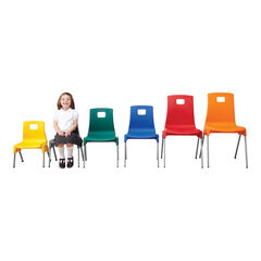 Metalliform ST Chair Seat height 260mm Charcoal Grey  hi-res